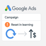 сброс на обучение стратегии назначения ставок в google ads
