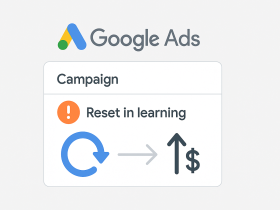 сброс на обучение стратегии назначения ставок в google ads