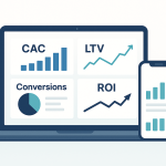 Отслеживание KPI CAC, LTV, конверсии, ROI